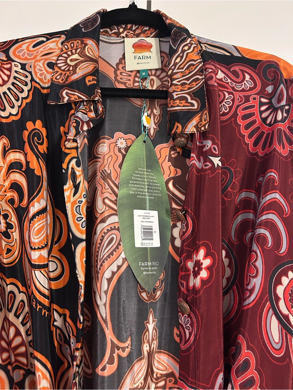FARM Rio Black Sweet Mermaids Maxi Shirt (never worn!) - Picture 2 of 7